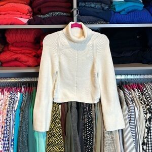 Maeve Cream Turtleneck Sweater